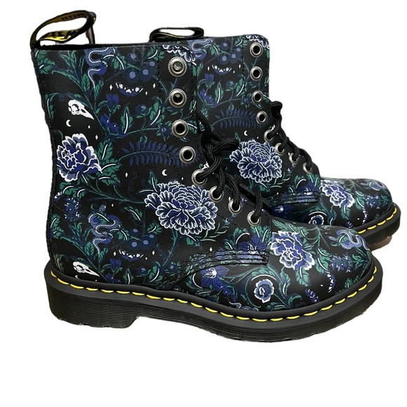 Dr. Martens 1460 Pascal Mystic Floral Lace Up Boot - Picture 2 of 7